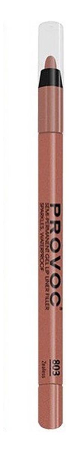 Полуперманентный гелевый карандаш для губ Gel Lip Liner Filler 1,2г: 803 Zealess