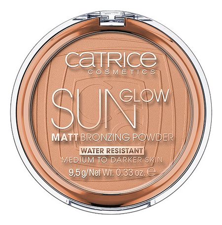 Матирующая пудра для лица с эффектом загара Sun Glow Matt Bronzing Powder 9,5г: 030 Medium Bronze