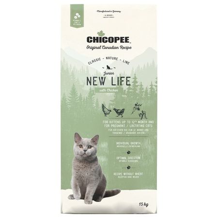 Chicopee CNL Cat Junior New Life сухой корм для котят с КУРИЦЕЙ