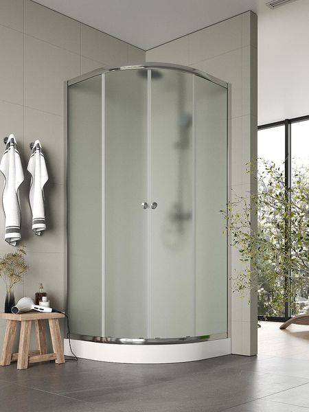 Душевой уголок Agger A01-090MCR 90x90 профиль Хром стекло матовое 29690₽