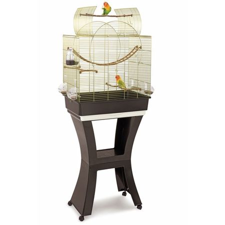 Imac Matilde клетка для птиц на колесах и подставке золото-коричневая 58х38х71143 см 19618₽