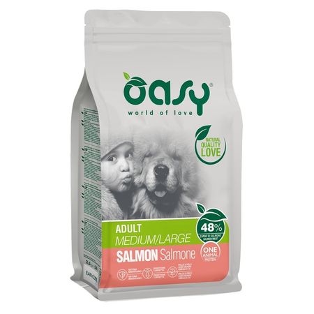 Oasy Dry OAP MediumLarge Breed Professional Монопротеин сухой корм для взрослых собак средних и крупных пород с ЛОСОСЕМ - 12 кг 9485₽