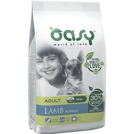 Oasy Dry Dog OAP Adult Small Монопротеин сухой корм для взрослых собак мелких пород с ЯГНЕНКОМ 3095₽