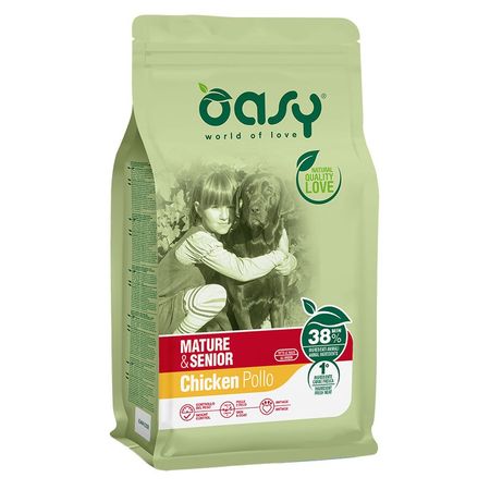 Oasy Dry Mature and Senior Professional сухой корм для пожилых собак старше 6 лет с КУРИЦЕЙ - 12 кг 7903₽