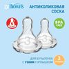 силиконовая для бутылочек с узким горлышком от 6 мес., 2 шт.