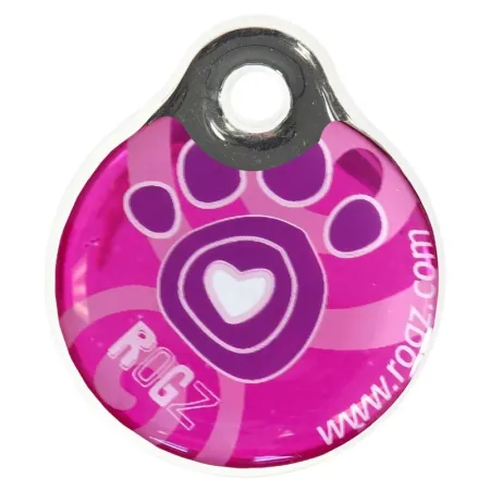 Rogz ID Tag Small Pink Paw S адресник пластиковый готовый к пользованию розовый 27 мм 289₽
