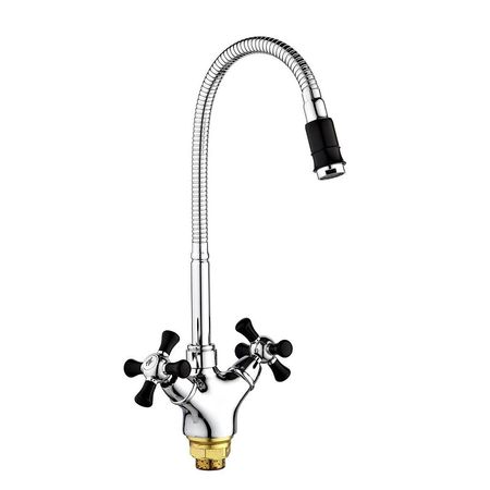 Смеситель для кухни Ростовская Мануфактура Сантехники SL92BL-279F Хром Черный 3840₽