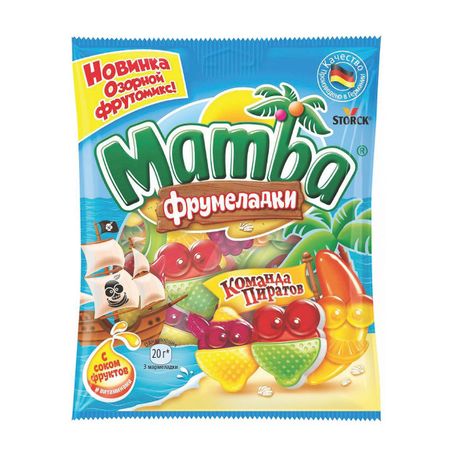 Жевательный мармелад Mamba Команда Пиратов 70 г
