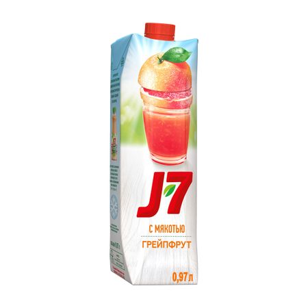 Нектар J7 Грейпфрут с мякотью 0,97 л