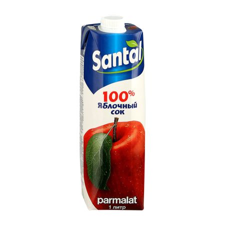 Сок Santal яблочный 100% 1 л