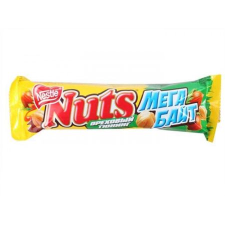 Шоколадный батончик Nuts Мегабайт 70 г