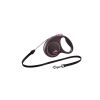 flexi Black Design cord S поводок-рулетка для собак, черно-розовая 5 м, до