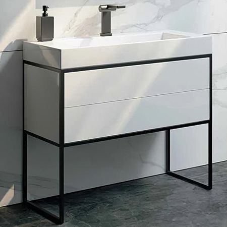 Тумба под раковину Clarberg Logic 90 LOG0109N Белая 98568₽