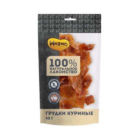 Мнямс лакомство для собак грудки куриные - 50 г 185₽