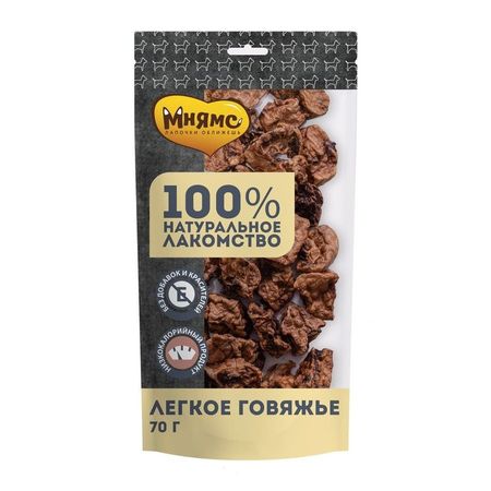 Мнямс лакомство для собак легкое говяжье - 70 г 277₽
