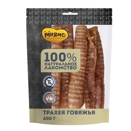 Мнямс лакомство для собак, трахея говяжья - 600 г
