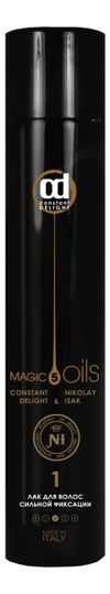 Лак для волос сильной фиксации 5 Magic Oils No1 400мл (без запаха)
