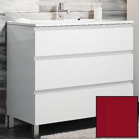 Тумба с раковиной SanVit Авеню-3 75 kavenu375 в цвете Ral Красный глянец 54204₽