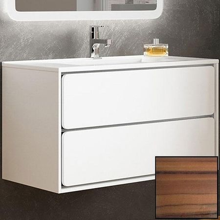 Тумба с раковиной SanVit Бруно-2 120 kbruno2120 с фактурой под дерево подвесная Зебрано 79842₽