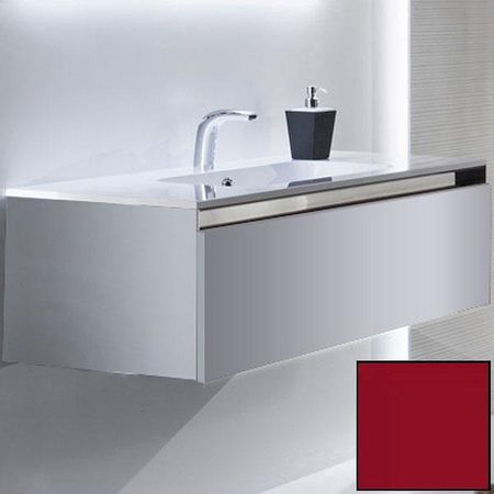 Тумба с раковиной SanVit Кубэ-1 120 kkube1120 в цвете Ral подвесная Красный глянец 61843₽