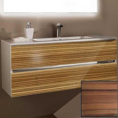 Тумба с раковиной SanVit Кубэ-2 70 kkube2070 с фактурой под дерево подвесная Зебрано 45393₽