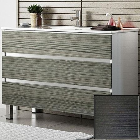 Тумба с раковиной SanVit Кубэ-3 90 kkube3090 с фактурой под дерево Венге 60155₽