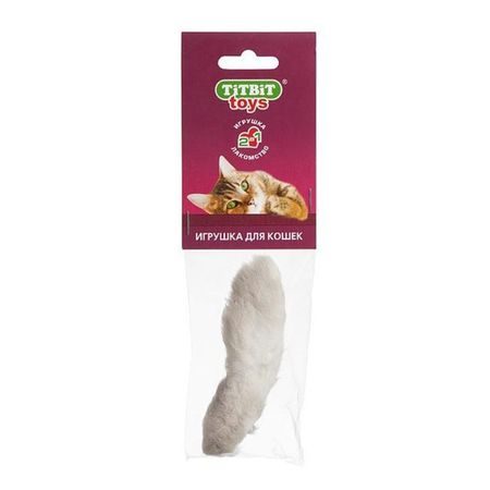 TiTBiT Лапка пушистая игрушка для кошек мягкая упаковка - 16 г 98₽