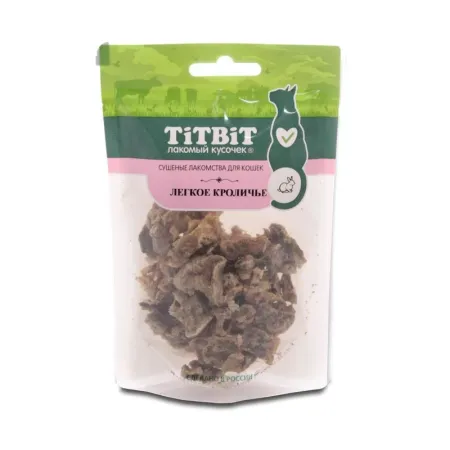 TiTBiT Легкое кроличье для кошек сушеные лакомства - 10 г 60₽