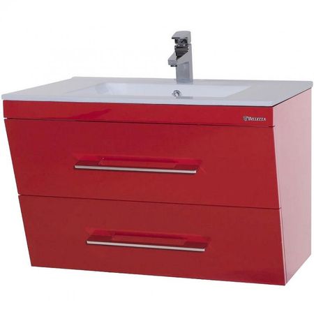 Тумба под раковину Bellezza Берта 100 4635217510033 подвесная Красная 18702₽