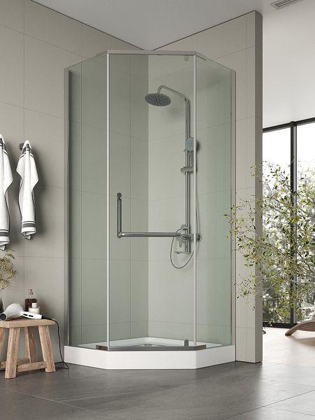 Душевой уголок Agger 90x90 A03-090TCR профиль Хром стекло прозрачное 40490₽