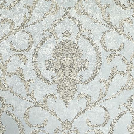 Обои Wiganford by Solo Lianna Leeds N55614 Флизелин 1061005 ГолубойБежевый Дамаск 4000₽