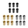 Finest Pack of 6 Iron Guitar Through Body Ferrules Bushings for Fender Electric Guitar Parts