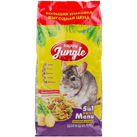 Happy Jungle сухой корм для шиншилл 286₽