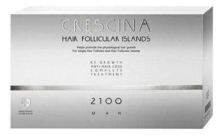 Комплекс для волос HFI 2100 Man Re-Growth Anti-Hair Loss (лосьон для стимуляции роста 10*3,5мл + лосьон против выпадения 10*3,5мл)