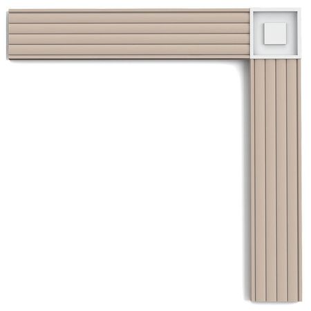 Декоративный элемент Orac Decor P5020B 90x13x90 мм