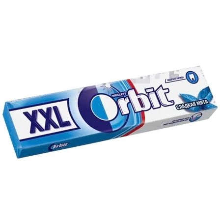 Жевательная резинка Orbit XXL Сладкая мята, без сахара, 20,4 г