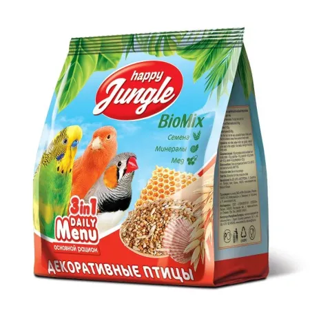 Happy Jungle сухой корм для декоративных птиц универсальный - 350 г 161₽