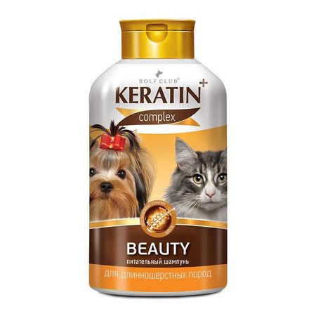 RolfClub Keratin+ Beauty шампунь для длинношерстных кошек и собак - 400 мл