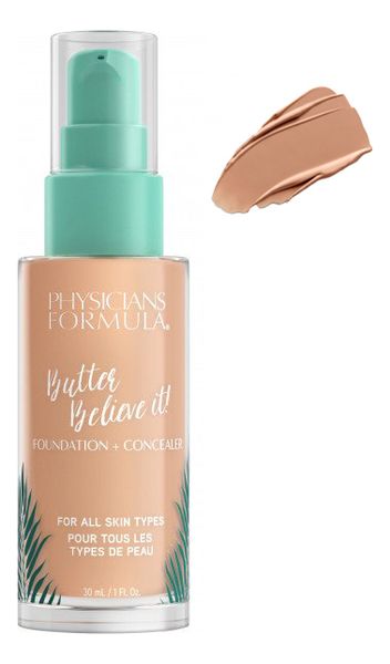 Тональный крем-корректор для лица Butter Believe It! Foundation Concealer 30мл: Светло-средний
