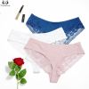 Xiushiren 3pcs/set women's large size thong underpants sexy lace middle waist panties 0XL XL 2Xl 3XL 4XL 5XL cotton solid briefs