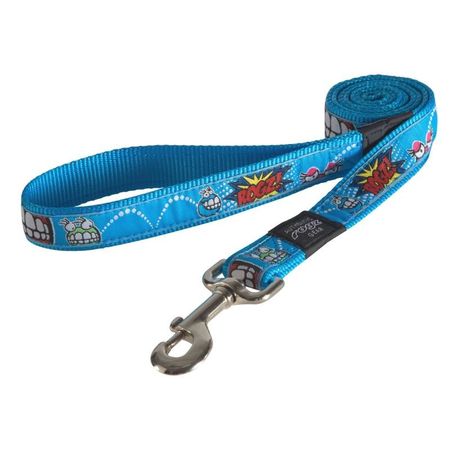 Rogz поводок удлиненный для особо крупных пород собак размер XL серия Fancy Dress Длина 180 см голубой 1096₽