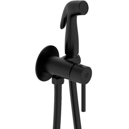 Гигиенический душ со смесителем Milardo Tidy 001BLR0M08 Черный матовый 7590₽