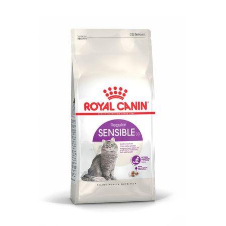 Royal Canin Sensible 33 полнорационный сухой корм для взрослых кошек с чувствительной пищеварительной системой - 200 г 304₽