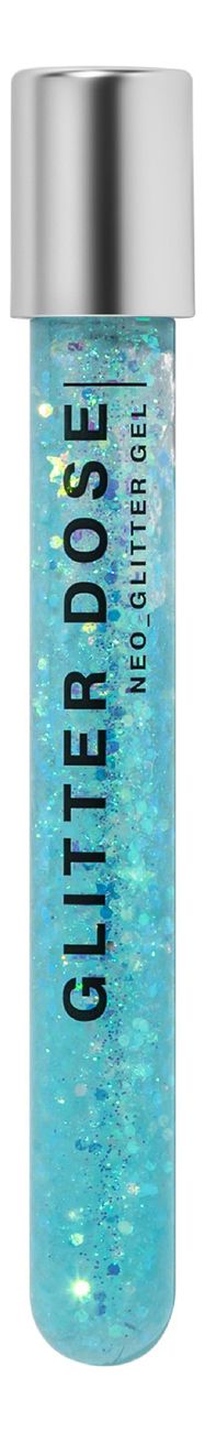 Глиттер на гелевой основе для лица и тела Glitter Dose Gel 6мл: 05 Голубо-лазурный