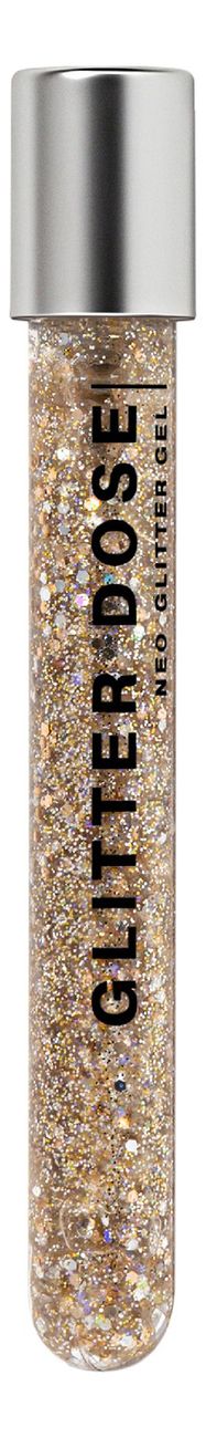 Глиттер на гелевой основе для лица и тела Glitter Dose Gel 6мл: 03 Золотой