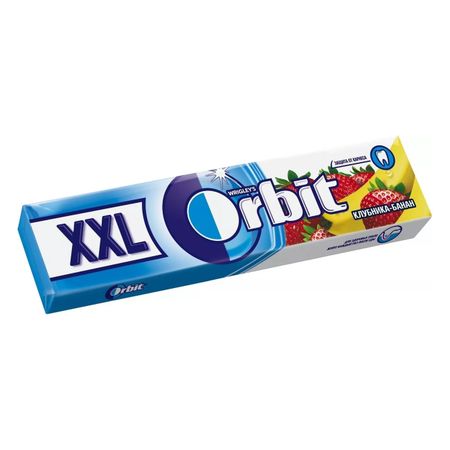 Жевательная резинка Orbit XXL Клубника-Банан, без сахара, 20,4 г