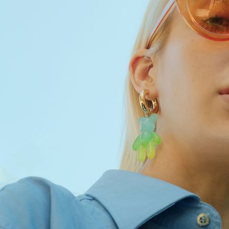 Maniovich AM Моносерьга зелёный мишка