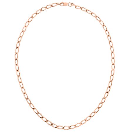LUTA Jewelry Колье-цепь из серебра с розовой позолотой