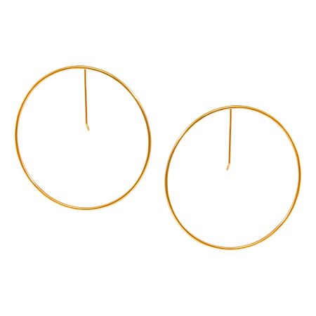 Khoshtrik Большие позолоченные серьги-круги