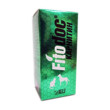 АВЗ Fitodoc Карнитин кормовая добавка для собак и кошек для нормализации метаболических процессов и защиты печени 50 мл 507₽